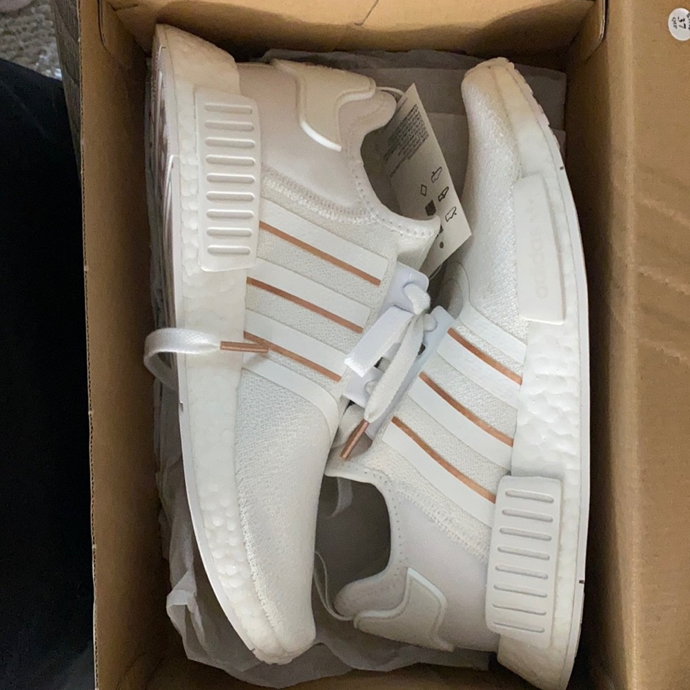 Adidas NMD White and Rose Gold NWT